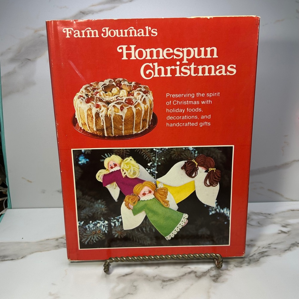 Farm Journal's Homespun Christmas 1979 Vintage Holiday Craft Cookbook Hardcover